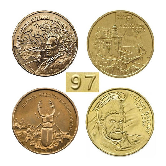 Komplet monet 2 zł z roku 1997